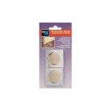 TOPE PUERTA ADHESIVO BEIGE BASE METÁLICA 2 UDS