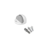 TOPE PUERTA METÁLICO BLANCO CON TORNILLO