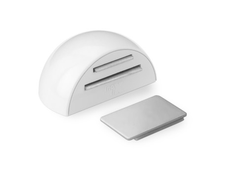 RETENEDOR MAGNÉTICO ADHESIVO BLANCO PARA PUERTA