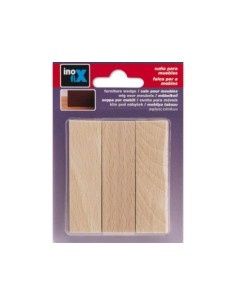 CUÑAS DE MADERA DE HAYA NATURAL BLISTER 3 UNIDADES 2