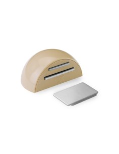 RETENEDOR MAGNÉTICO ADHESIVO BEIGE PARA PUERTA