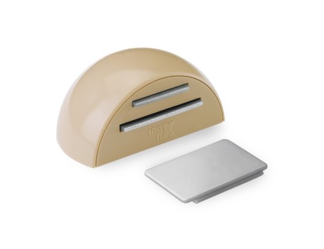 RETENEDOR MAGNÉTICO ADHESIVO BEIGE PARA PUERTA