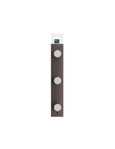 COLGADOR PARED MADERA HAYA 3 POMOS WENGUÉ 2