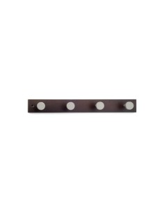 COLGADOR PARED MADERA HAYA 4 POMOS WENGUÉ