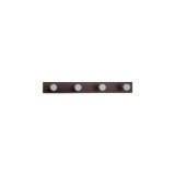 COLGADOR PARED MADERA HAYA 4 POMOS WENGUÉ