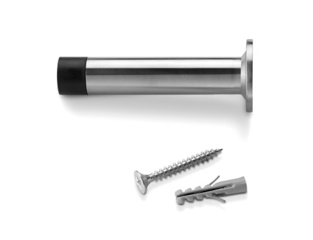TOPE PUERTA PARED ACERO INOXIDABLE CON TORNILLO