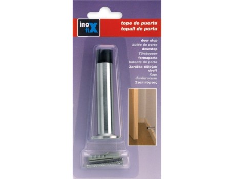 TOPE PUERTA PARED ACERO INOXIDABLE CON TORNILLO
