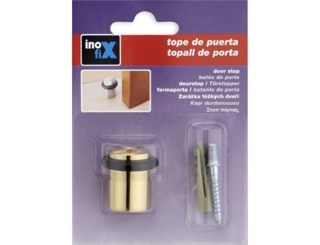 TOPE PUERTA METÁLICO CON TÓRICA CAUCHO