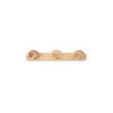 COLGADOR PARED MADERA HAYA 3 GANCHOS DOBLES