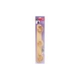 COLGADOR PARED MADERA HAYA 3 GANCHOS DOBLES