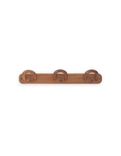 COLGADOR PARED MADERA SAPELLY 3 GANCHOS