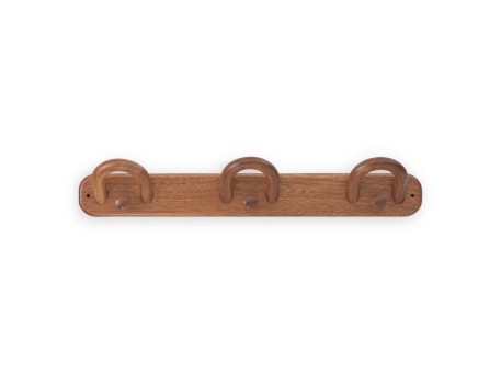 COLGADOR PARED MADERA SAPELLY 3 GANCHOS