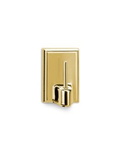 COLGADOR ADHESIVO DORADO PORTAVISILLOS 4 UD