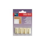 COLGADOR ADHESIVO DORADO PORTAVISILLOS 4 UD