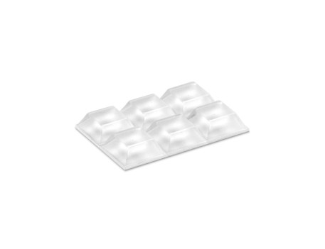 GOTAS ADHESIVAS TRANSPARENTES 20,5MM 6 UD