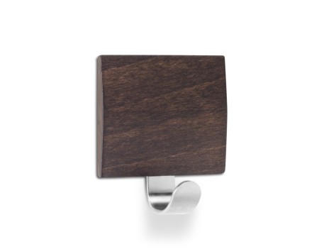 COLGADOR ADHESIVO WENGUE ACERO INOXIDABLE