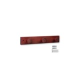 COLGADOR FRESNO 3 POMOS TEXTURA ROJO