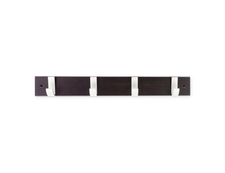 COLGADOR MADERA HAYA 4 GANCHOS WENGUE