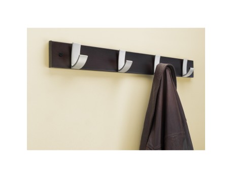 COLGADOR MADERA HAYA 4 GANCHOS WENGUE