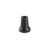 CONTERA EXTERIOR CON ARANDELA NEGRA 17MM GOMA