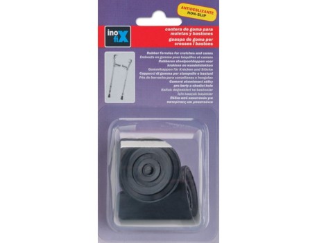 CONTERA EXTERIOR CON ARANDELA NEGRA 19MM GOMA