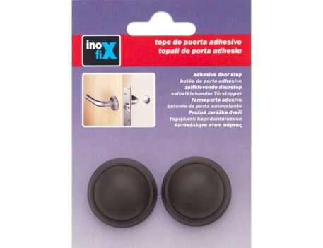 TOPE DE PUERTA ADHESIVO PARA PARED COLOR MARRÓN