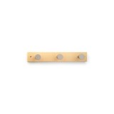 COLGADOR MÚLTIPLE MADERA HAYA 3 POMOS NATURAL