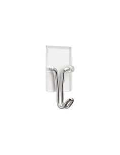 COLGADOR ADHESIVO TRANSPARENTE CON GANCHO MÓVIL