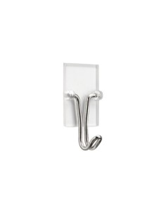 COLGADOR ADHESIVO TRANSPARENTE CON GANCHO MÓVIL 2