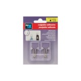 COLGADOR ADHESIVO TRANSPARENTE CON GANCHO MÓVIL