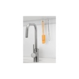 COLGADOR ADHESIVO TRANSPARENTE CON GANCHO MÓVIL
