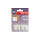 BLISTER 4 COLGADORES ADHESIVOS BLANCOS PORTAVISILLOS
