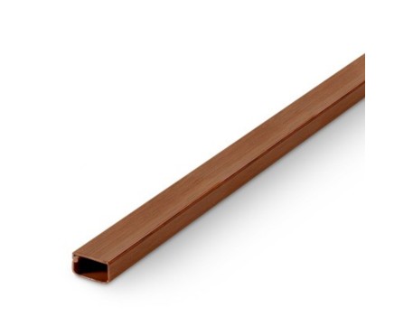 CANALETA ADHESIVA CON TAPA BISAGRA 16X10MM SAPELI