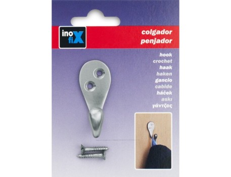 COLGADOR CLÁSICO DE LATÓN NIQUELADO ESTILO RÚSTICO