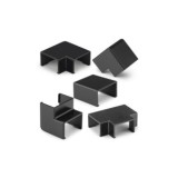 PACK 7 ACCESORIOS CANALETA 25X10MM NEGRO
