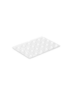 PACK 24 TOPES ADHESIVOS Ø8X2.2MM TRANSPARENTES