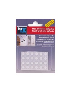 PACK 24 TOPES ADHESIVOS Ø8X2.2MM TRANSPARENTES 2