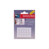PACK 24 TOPES ADHESIVOS Ø8X2.2MM TRANSPARENTES
