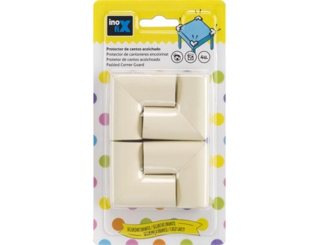 PACK 4 PROTECTORES CANTOS ACOLCHADOS BLANCOS