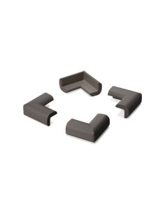 PACK 4 PROTECTORES CANTOS ACOLCHADOS MARRONES