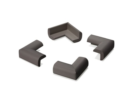 PACK 4 PROTECTORES CANTOS ACOLCHADOS MARRONES
