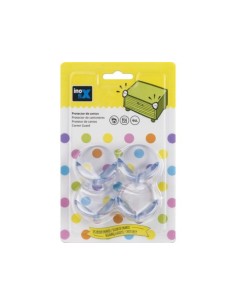 PROTECTOR DE CANTOS TRANSPARENTE ADHESIVO 4 UDS 2