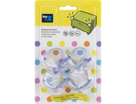 PROTECTOR DE CANTOS TRANSPARENTE ADHESIVO 4 UDS