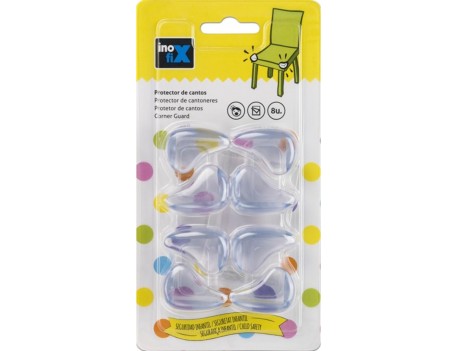 PROTECTOR DE CANTOS TRANSPARENTE ADHESIVO 8 UDS