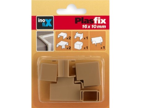ACCESORIOS CANALETA 16X10MM ROBLE 7 UNIDADES
