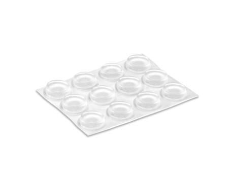 TOPES ADHESIVOS TRANSPARENTES Ø13MM PACK 14 UDS