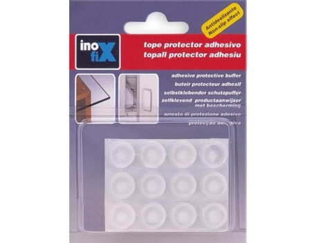 TOPES ADHESIVOS TRANSPARENTES Ø13MM PACK 14 UDS