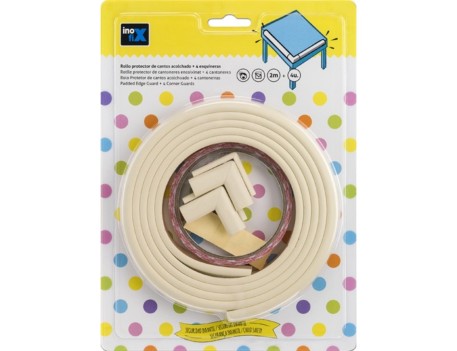 ROLLO PROTECTOR CANTOS 2M + 4 ESQUINERAS BLANCO