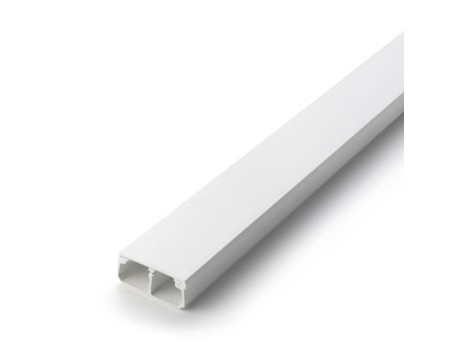 CANALETA ELÉCTRICA 35X16MM BLANCA CON TAPA 2 METROS