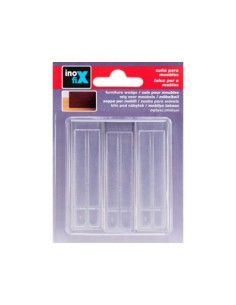 CUÑAS PLÁSTICO TRANSPARENTE PACK 3 USOS MÚLTIPLES 2